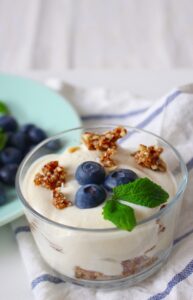 blueberries, desert, cute